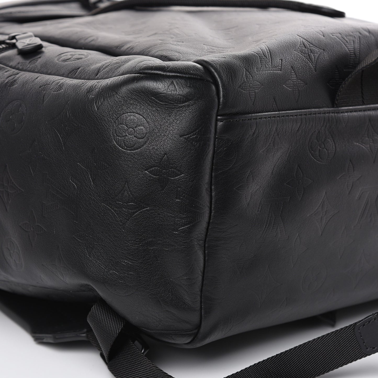 Calfskin Monogram Shadow Discovery Backpack Black