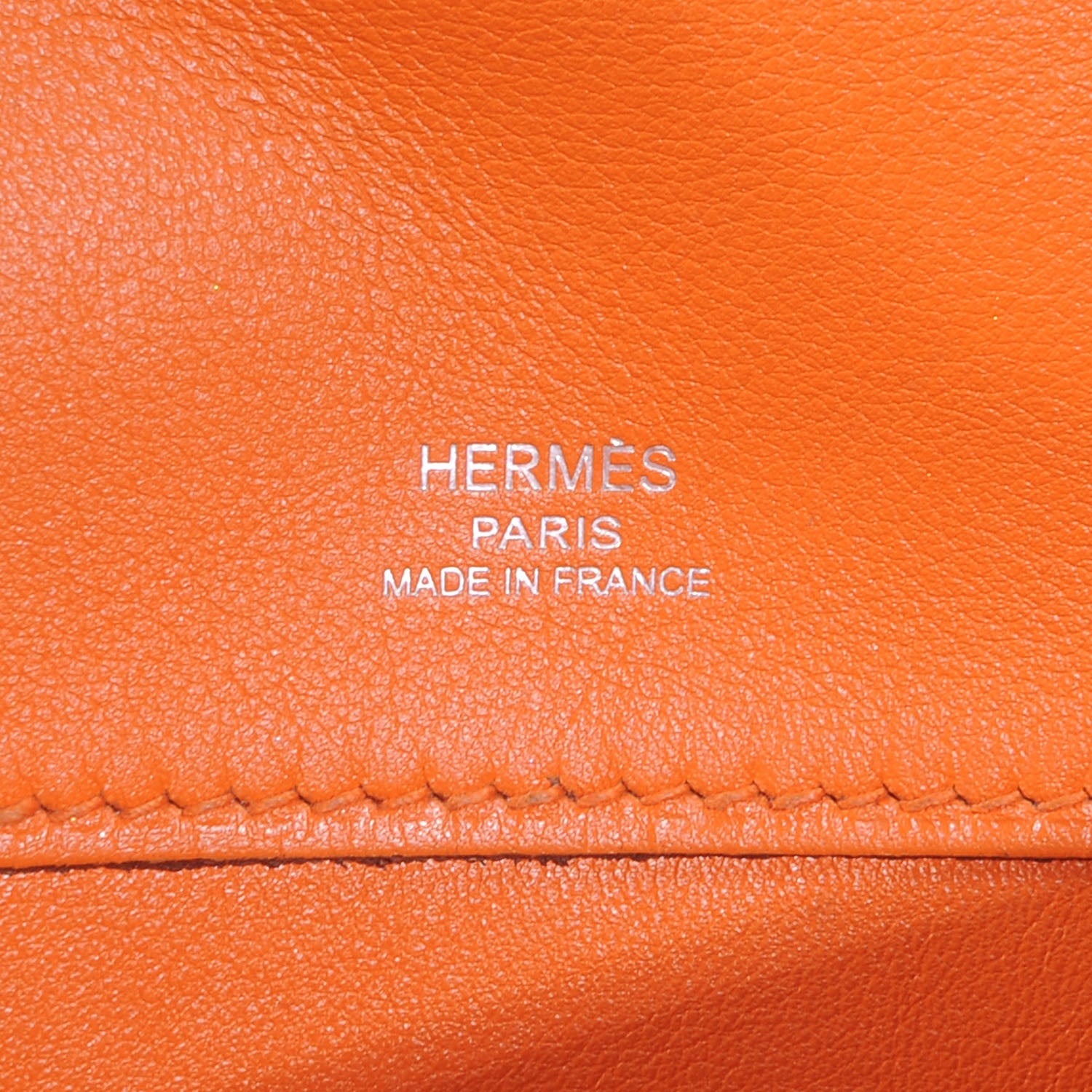 Hermes Swift Kelly Cut Clutch Pochette Orange 7 of 8