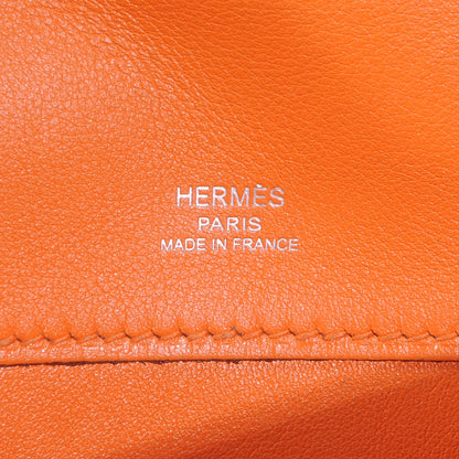 Hermes Swift Kelly Cut Clutch Pochette Orange 7 of 8