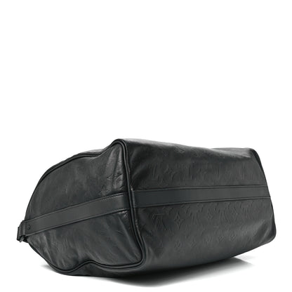Louis Vuitton Calfskin Shadow Monogram Mens Speedy Bandouliere 40 4 of 11