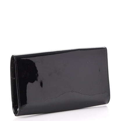 Louis Vuitton Patent Louise Clutch Black 3 of 9