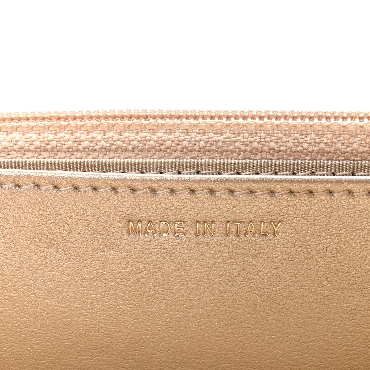 Chanel Metallic Lambskin Quilted Trendy CC Wallet On Chain WOC Gold 7 of 12