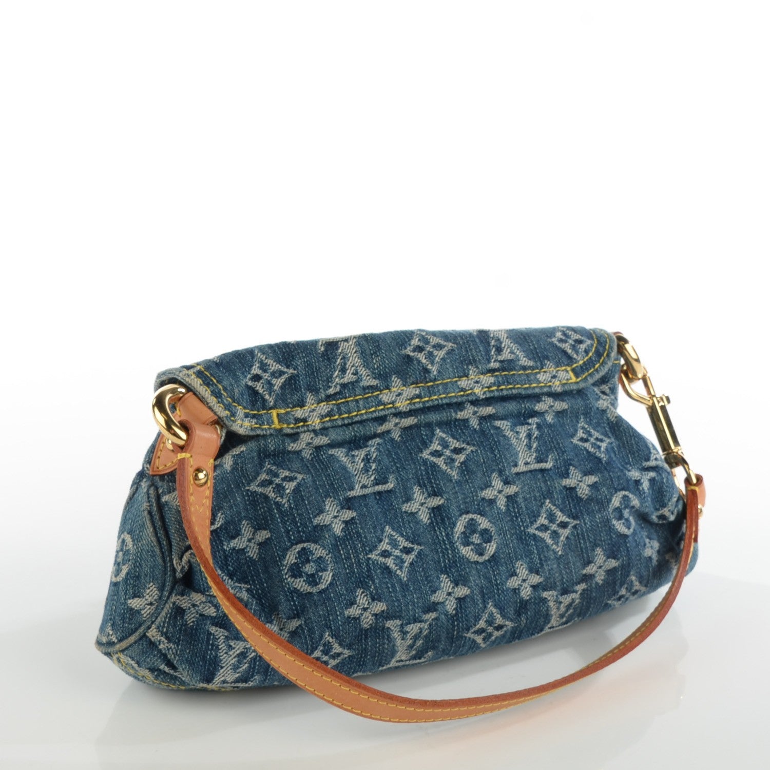 Louis Vuitton Monogram Denim Mini Pleaty Blue 3 of 8