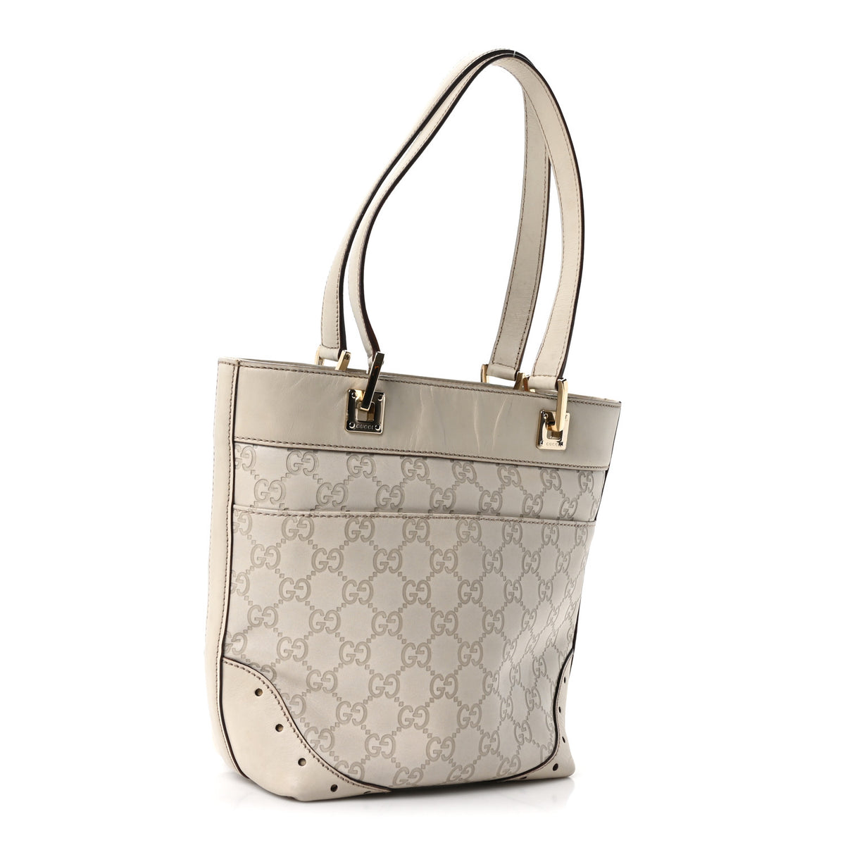 Gucci Guccissima Small Punch Tote Off White 3 of 10