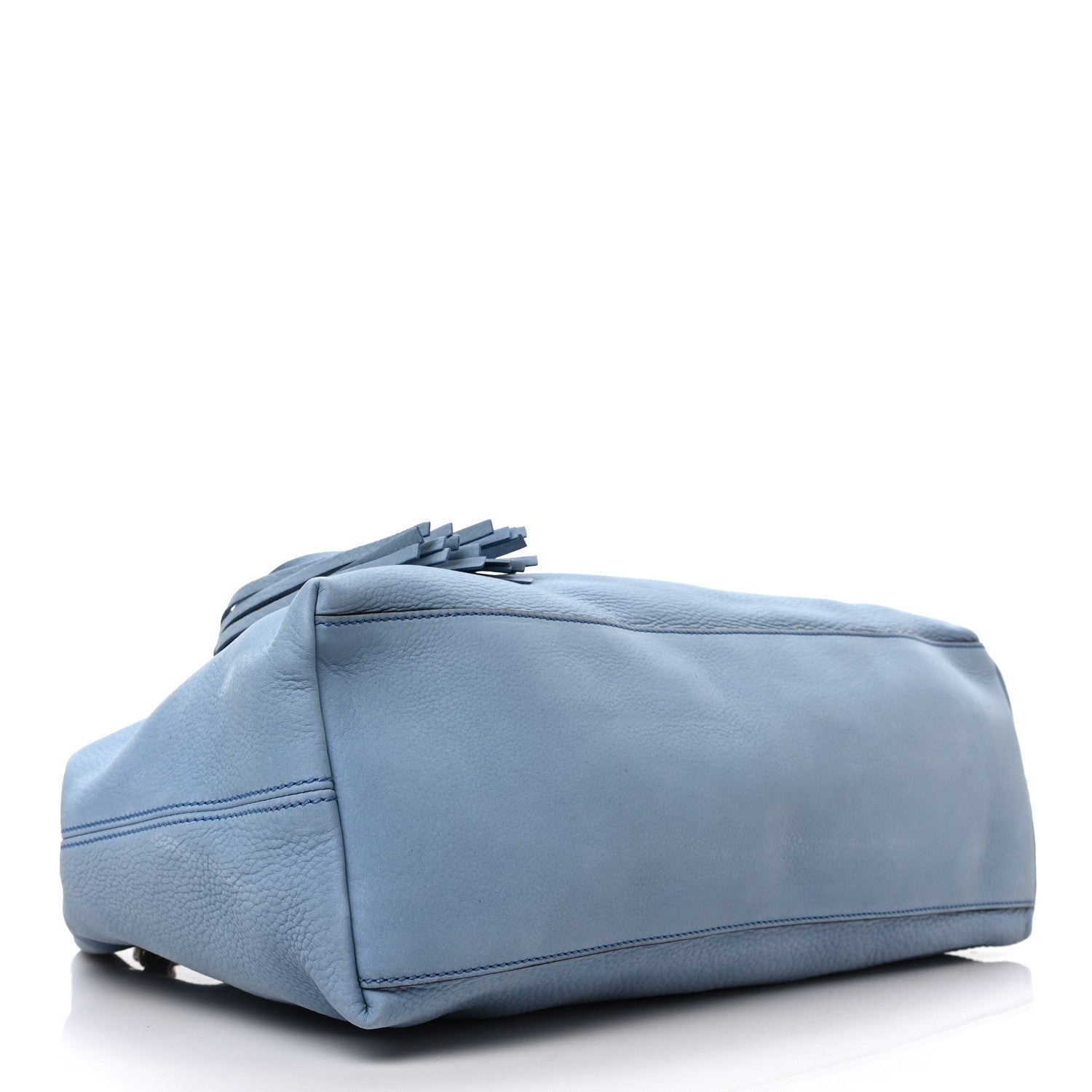 Gucci Vitello Range Medium Soho Chain Shoulder Bag Mineral Blue 4 of 9