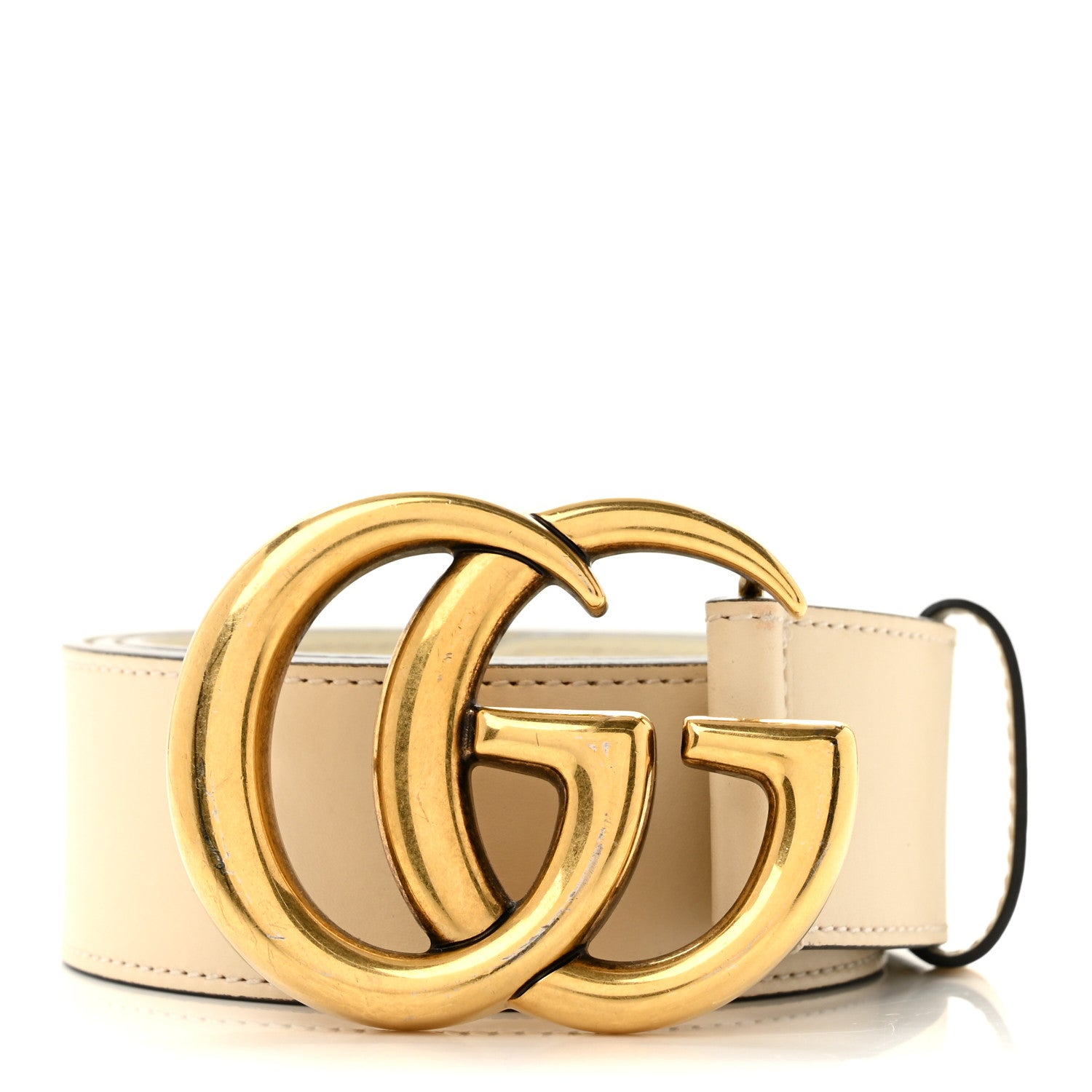 Gucci Calfskin Double G 40mm Belt 90 36 Mystic White 1 of 7