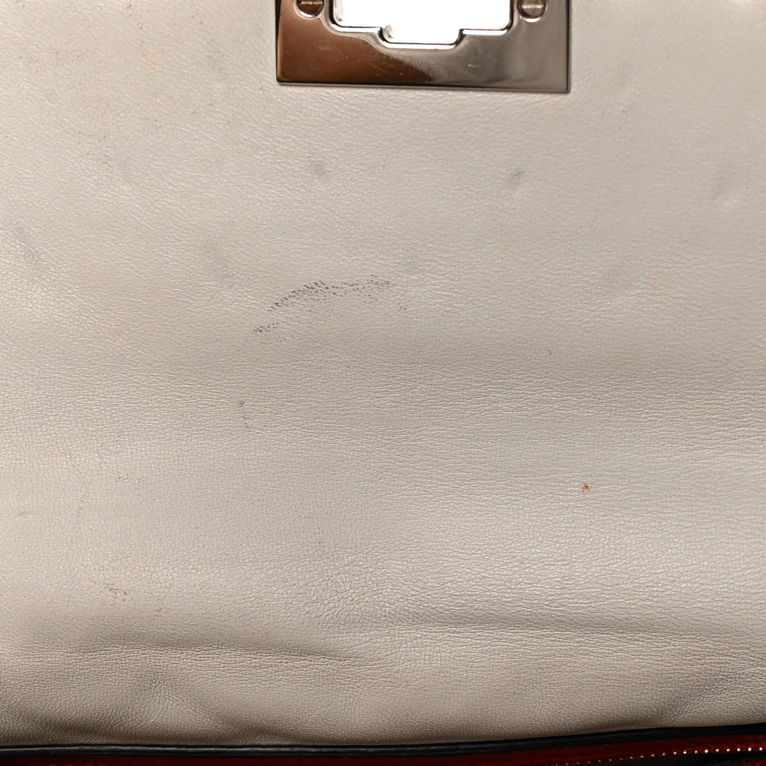 Valentino Garavani Grained Calfskin Medium Rockstud Spike Shoulder Bag Light Ivory 8 of 8