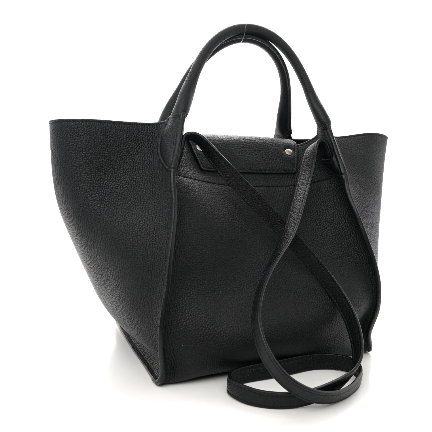 Celine Supple Grained Calfskin Small Long Strap Big Bag Black 3 of 16