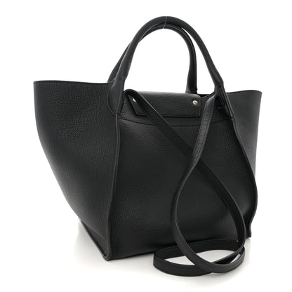 Celine Supple Grained Calfskin Small Long Strap Big Bag Black 3 of 16