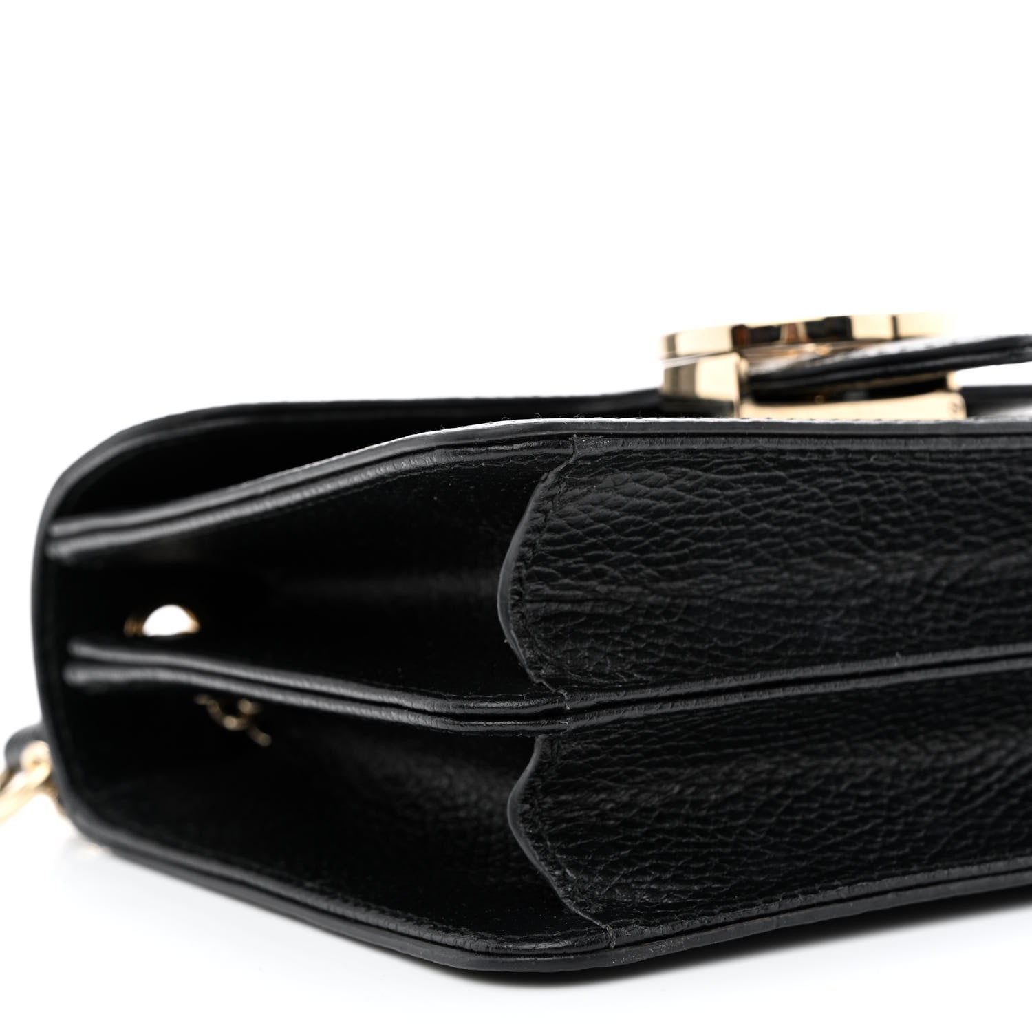 Gucci Dollar Calfskin Small Interlocking G Shoulder Bag Black 9 of 10