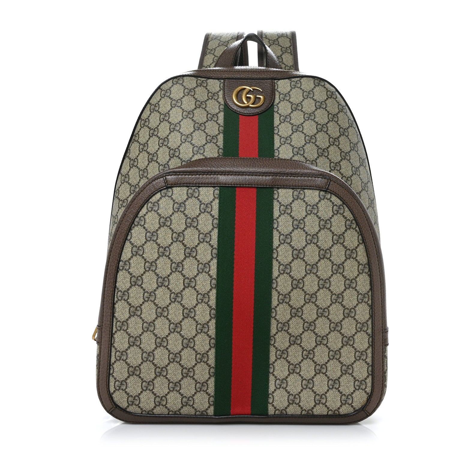 Gucci GG Supreme Monogram Medium Ophidia Day Backpack Brown 1 of 9