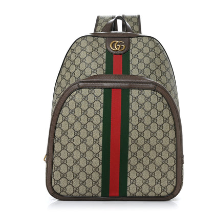 Gucci GG Supreme Monogram Medium Ophidia Day Backpack Brown 1 of 9