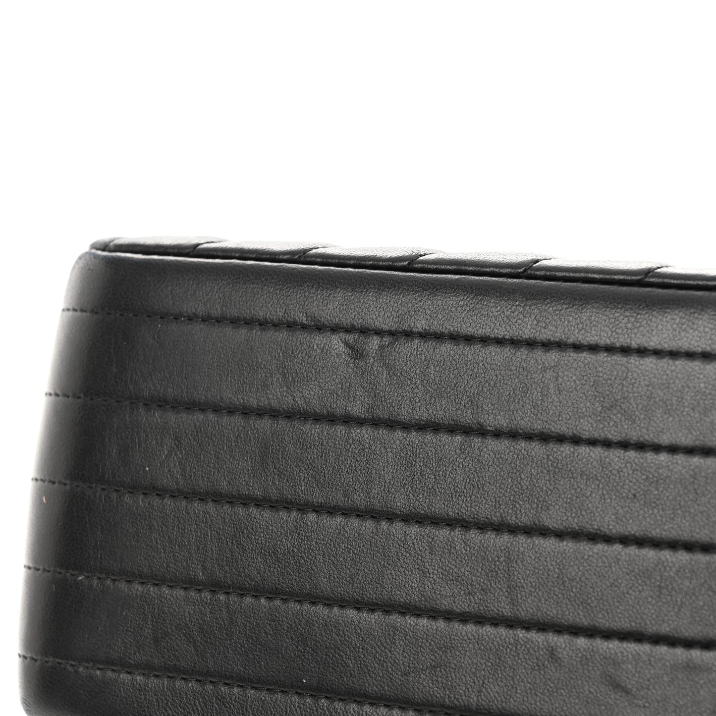 Lambskin Chevron Quilted Jumbo Double Flap So Black