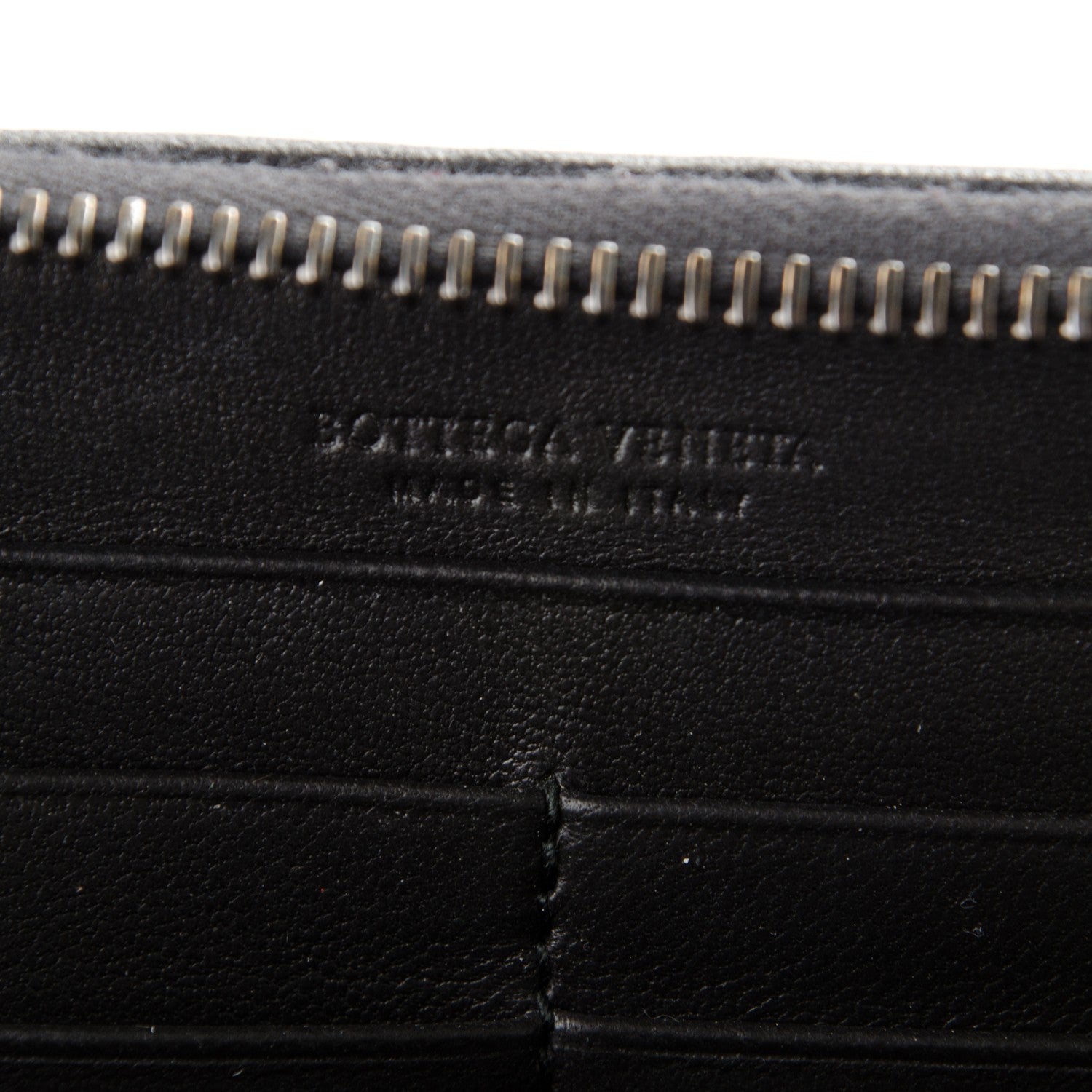 Bottega Veneta Nappa Intrecciato Zip Around Wallet Black 5 of 8