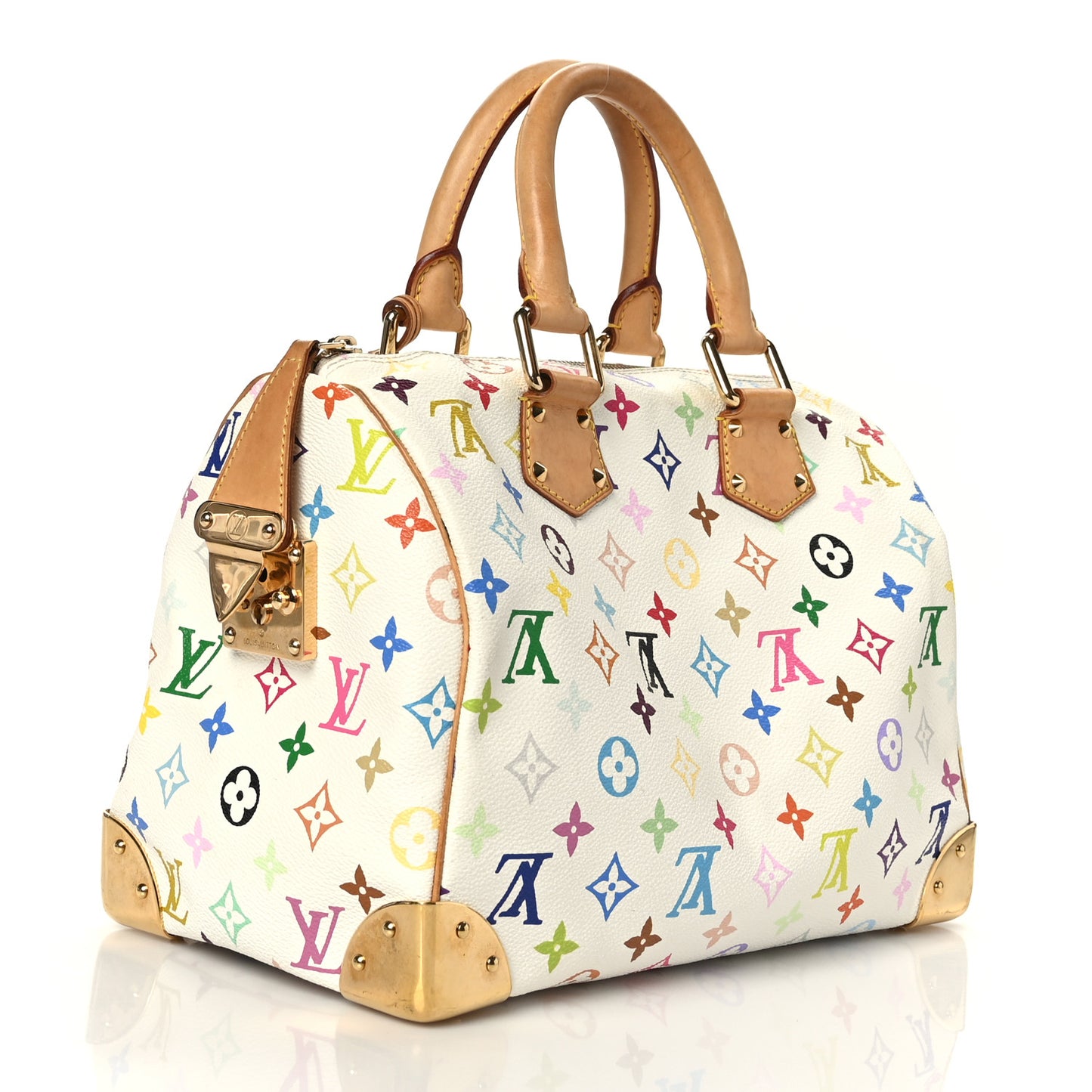 Monogram Multicolor Speedy 30 White