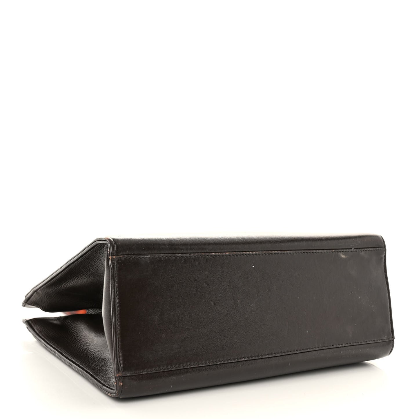 Lambskin CC Tortoise Top Handle Tote Brown