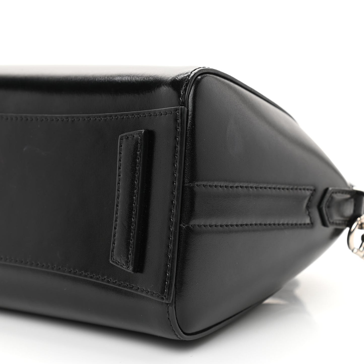 Shiny Lord Calfskin Mini Antigona Black