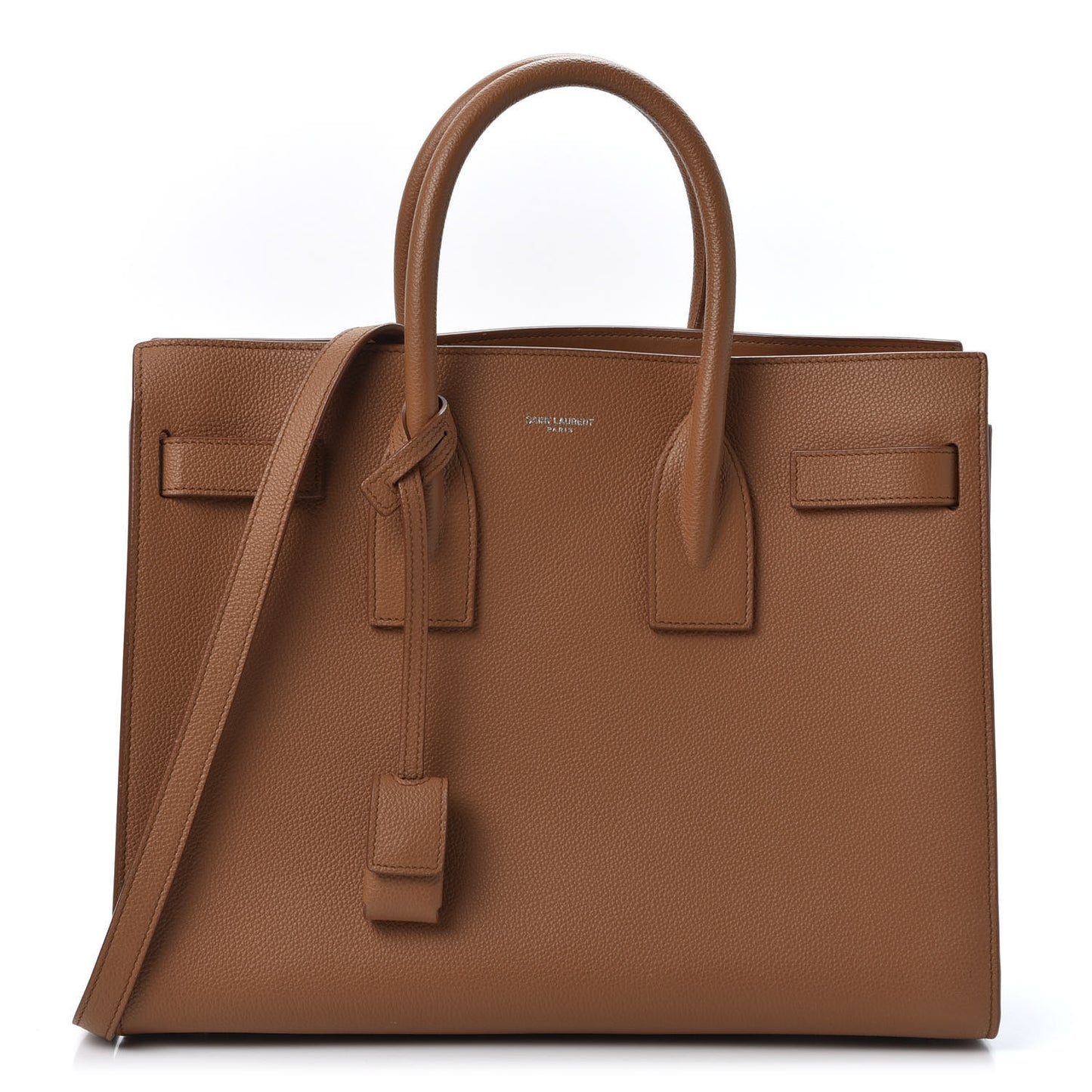 Grained Calfskin Small Sac de Jour Cognac