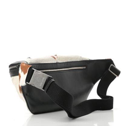 Saint Laurent Calfskin Calf Hair Pony Belt Bag Multicolor 3 of 12