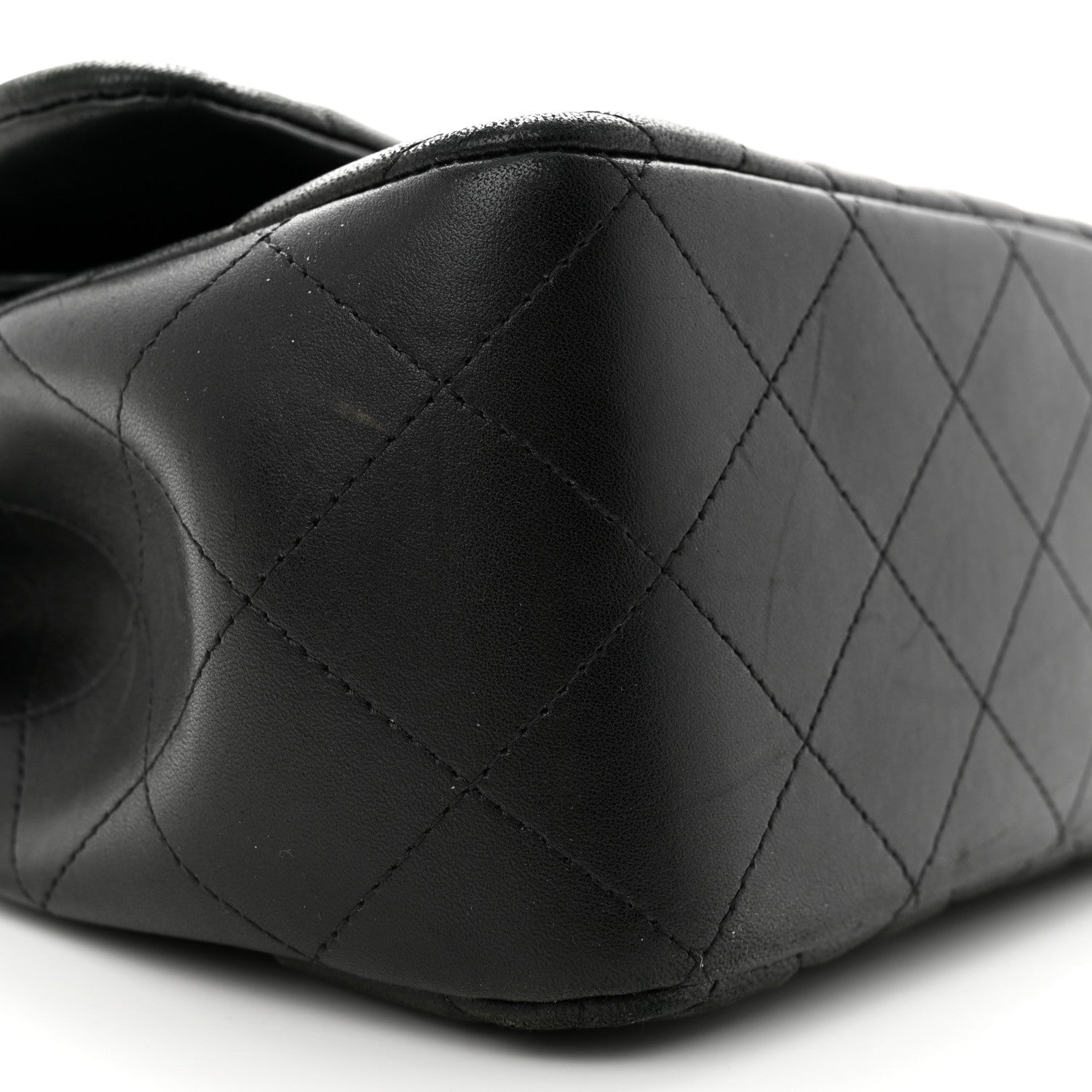 Chanel Lambskin Quilted Jumbo Double Flap So Black 9 of 15
