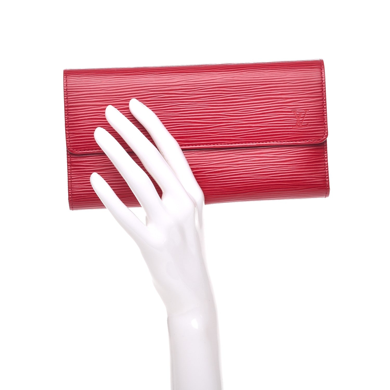 Louis Vuitton Epi Porte Tresor International Wallet Rouge 2 of 7