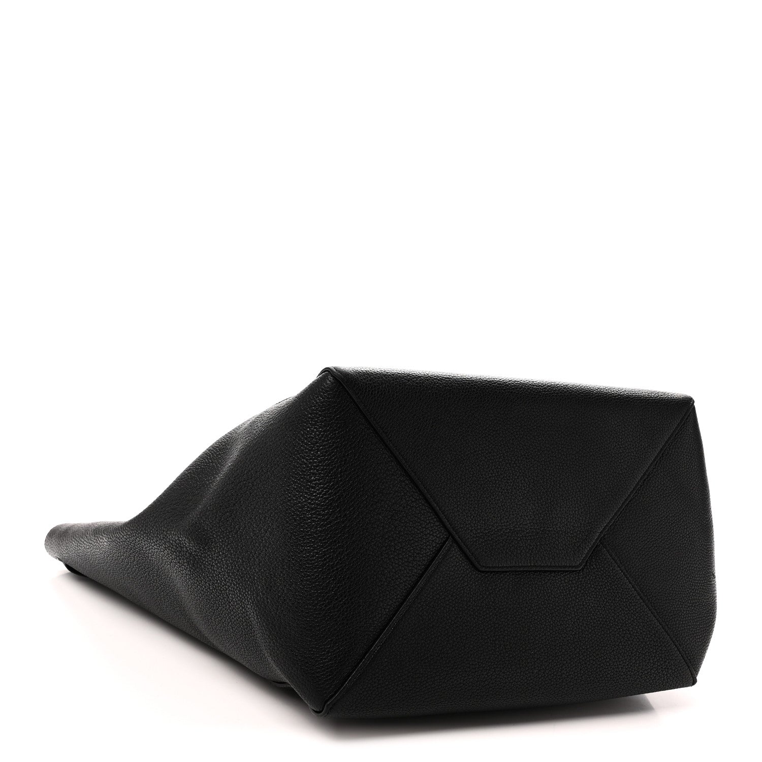 Celine Soft Grained Calfskin Medium Belt Cabas Phantom Black 4 of 9