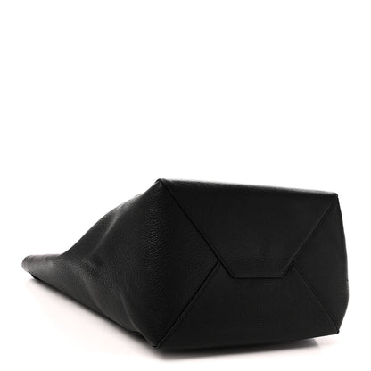 Celine Soft Grained Calfskin Medium Belt Cabas Phantom Black 4 of 9