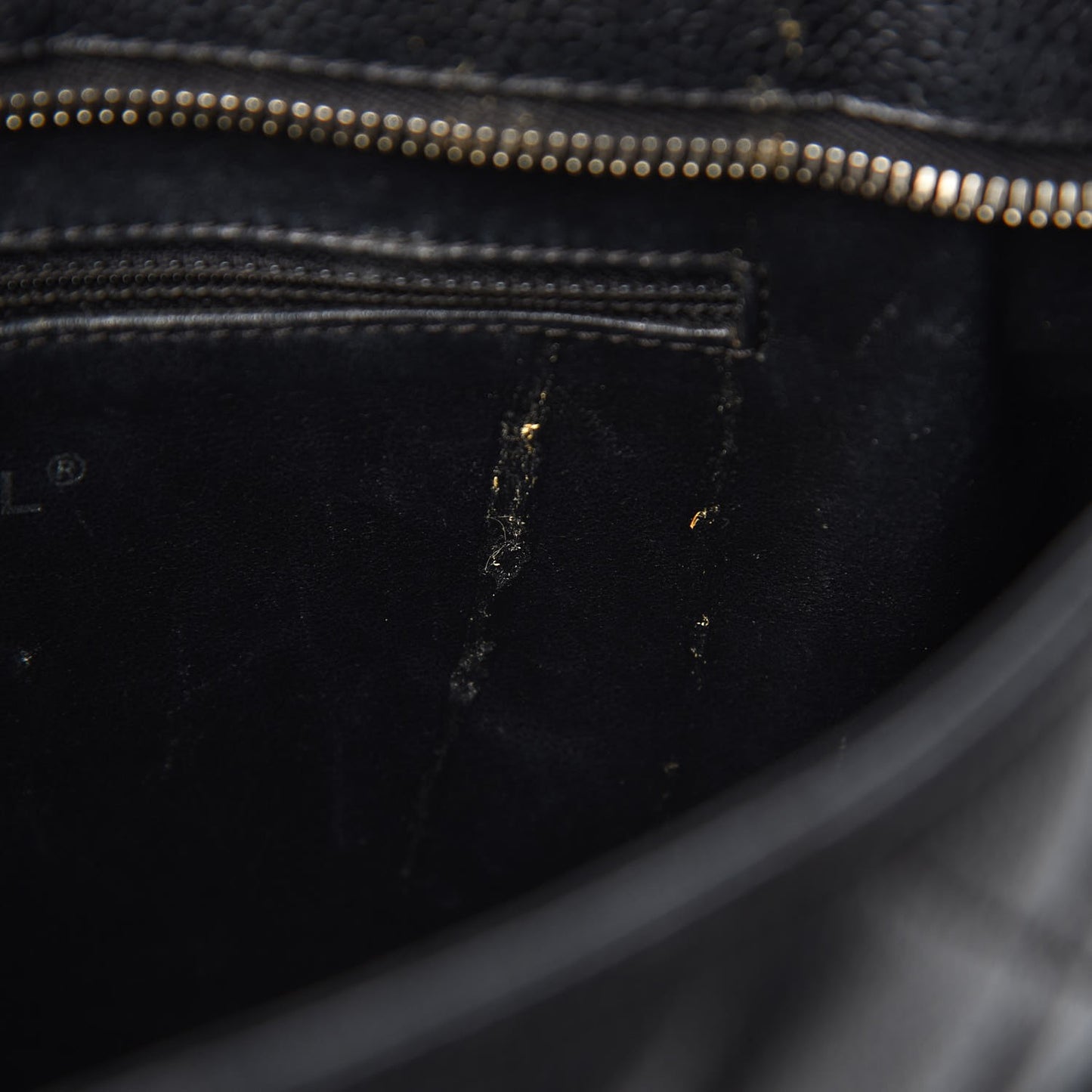 Caviar Quilted Medallion Tote Black