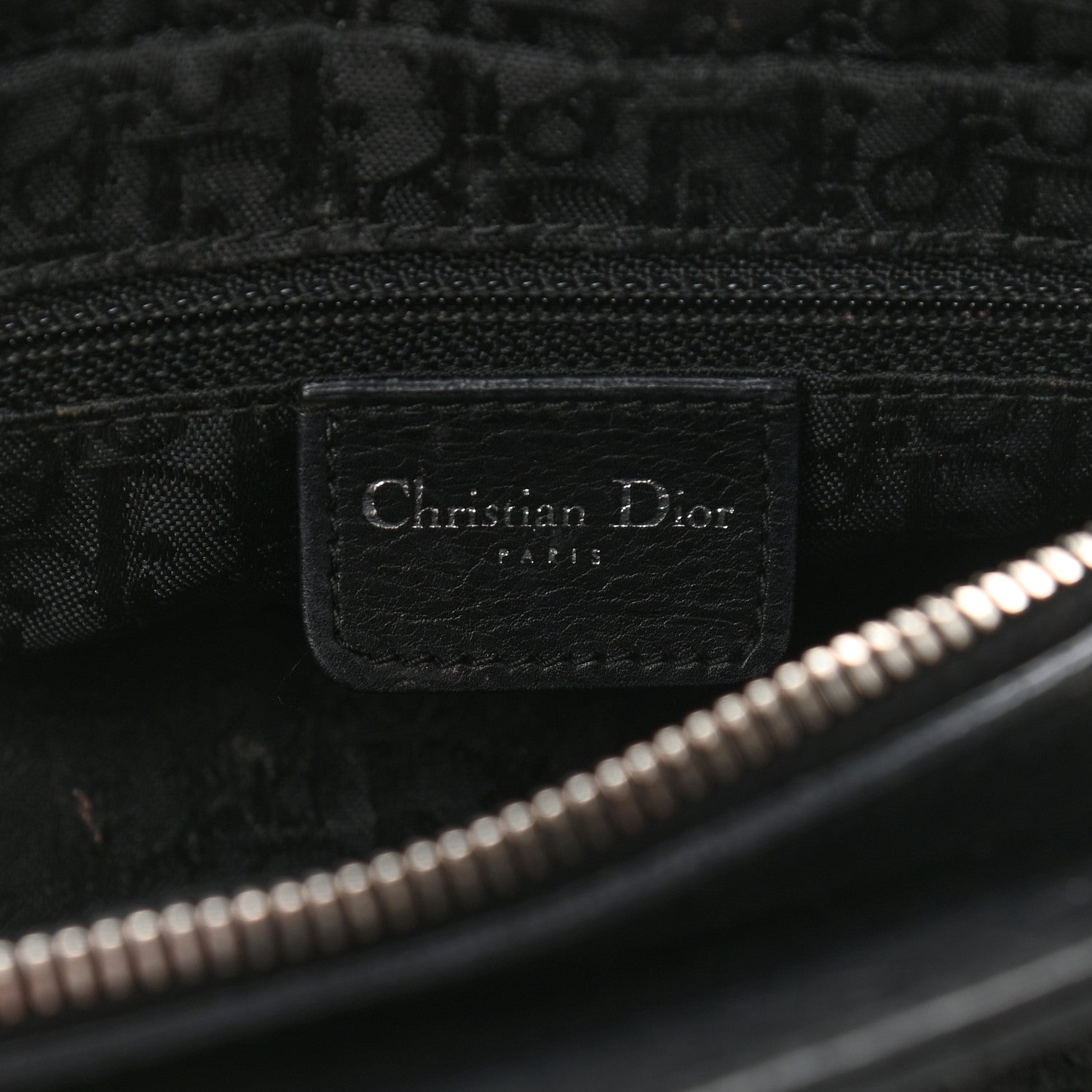 Christian Dior Calfskin Cannage Stitched Small Lady East West Lady Dior Black 6 of 13
