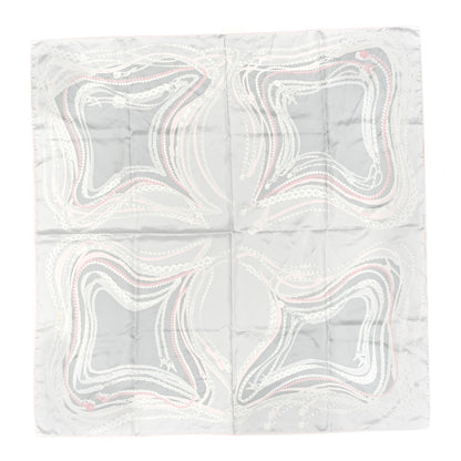 Louis Vuitton Silk Dreamonogram Shawl Grey Pink 1 of 3
