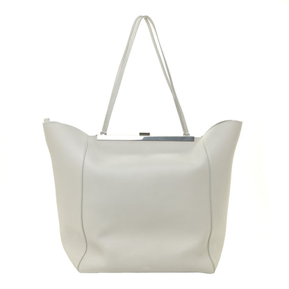Celine Calfskin Clasp Horizontal Cabas White 1 of 20