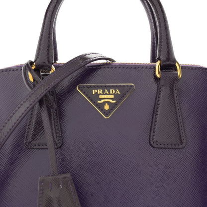 Prada Saffiano Vernice Small Promenade Tote Viola 8 of 12