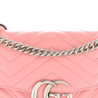 Gucci Calfskin Matelasse Small GG Marmont Shoulder Bag Wild Rose 7 of 12