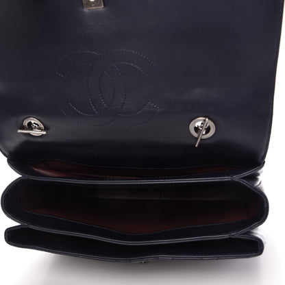 Chanel Lambskin Quilted Large Trendy CC Flap Dual Handle Bag Navy 5 of 10