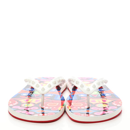 Christian Louboutin Rubber Spike Tivoli Loubi Donna Flip Flop 43 White Marine 2 of 8