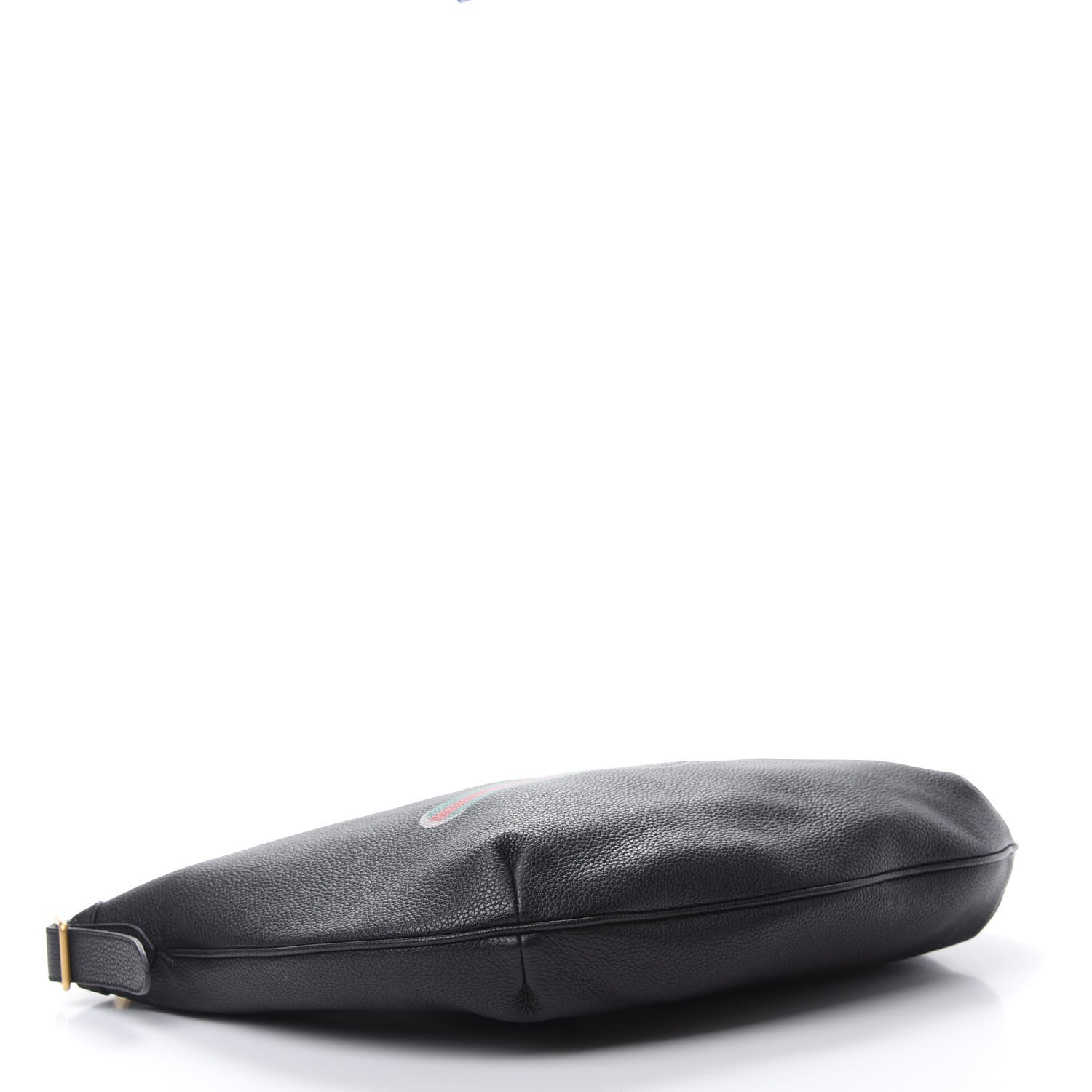 Gucci Grained Calfskin Logo Half Moon Hobo Black 4 of 12