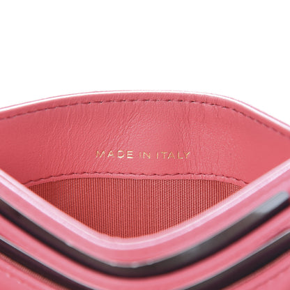 Chanel Shiny Goatskin Quilted 19 Card Holder Dark Pink 7 of 9