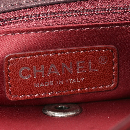 Chanel Sequin Embroidered Medium Flap Bordeaux 5 of 9