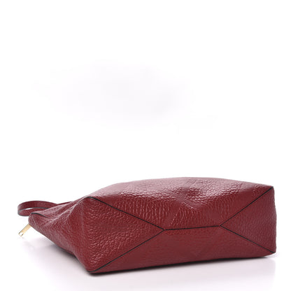 Burberry Heritage Grain Check Embossed Medium Dewsbury Tote Military Red 4 of 14