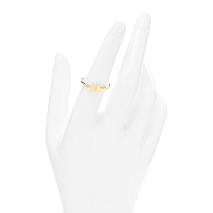 Tiffany 18K Yellow Gold T Wire Ring 53 6.5 2 of 4