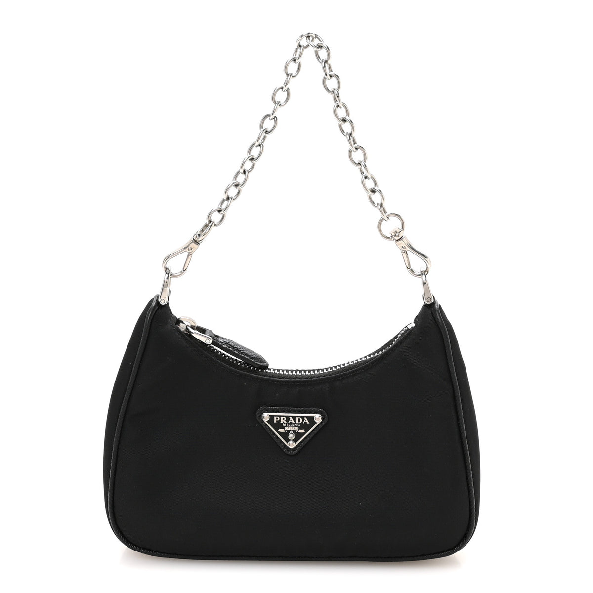 Prada Tessuto Nylon Mini Re-Edition 2000 Shoulder Bag Black 1 of 11