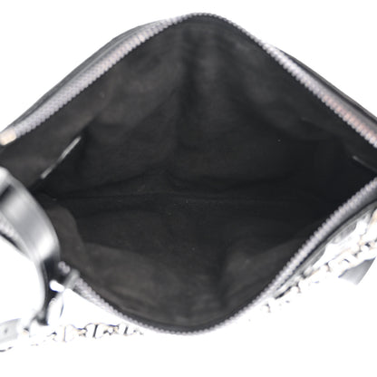 Christian Dior Calfskin Macrocannage Mini Dior Caro Tulip Bag Black 5 of 11