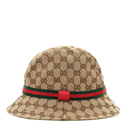 Gucci Monogram Web Bucket Hat L Brown 5 of 8