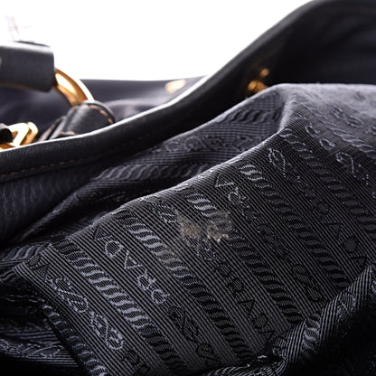 Prada Tessuto Nylon Vitello Daino Tote Baltico 7 of 16