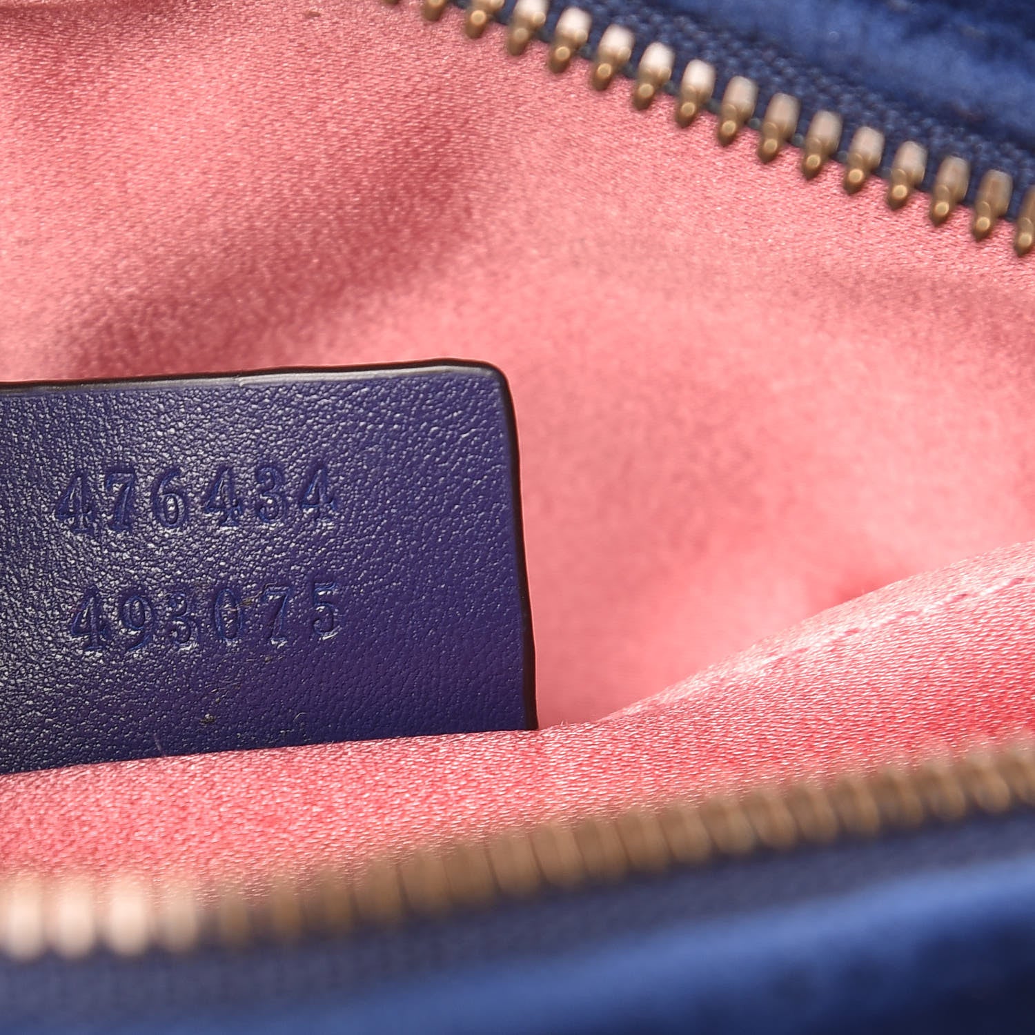 Gucci Velvet Matelasse GG Marmont Belt Bag 95 38 Cobalt Blue 7 of 9