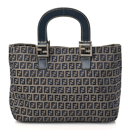 Fendi Zucchino Tote Navy Blue 1 of 9