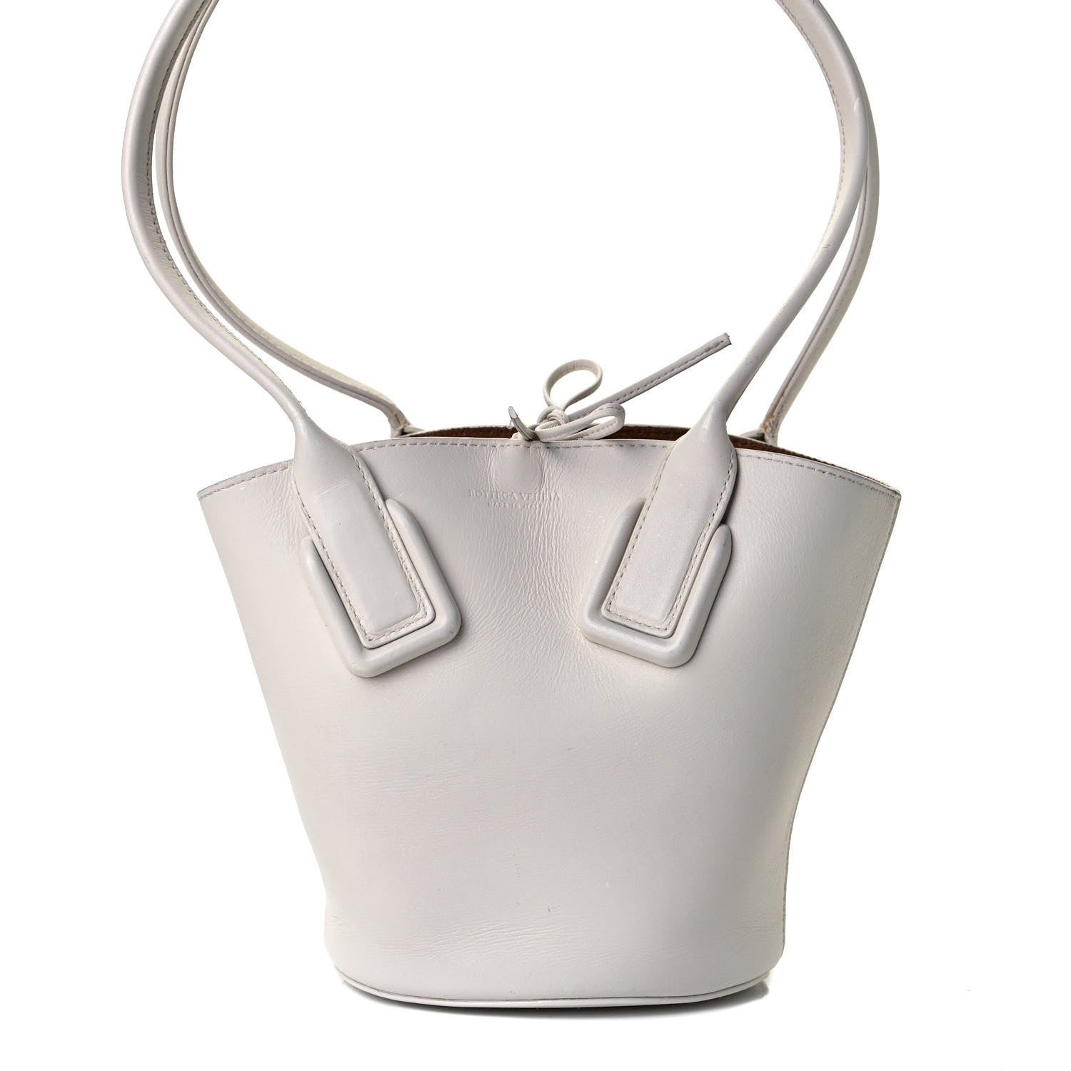 Bottega Veneta Calfskin Small Basket Tote White 7 of 14