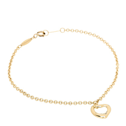 Tiffany 18K Yellow Gold Elsa Peretti Open Heart Bracelet 1 of 5