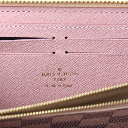 Louis Vuitton Damier Azur Clemence Wallet Rose Ballerine 4 of 4