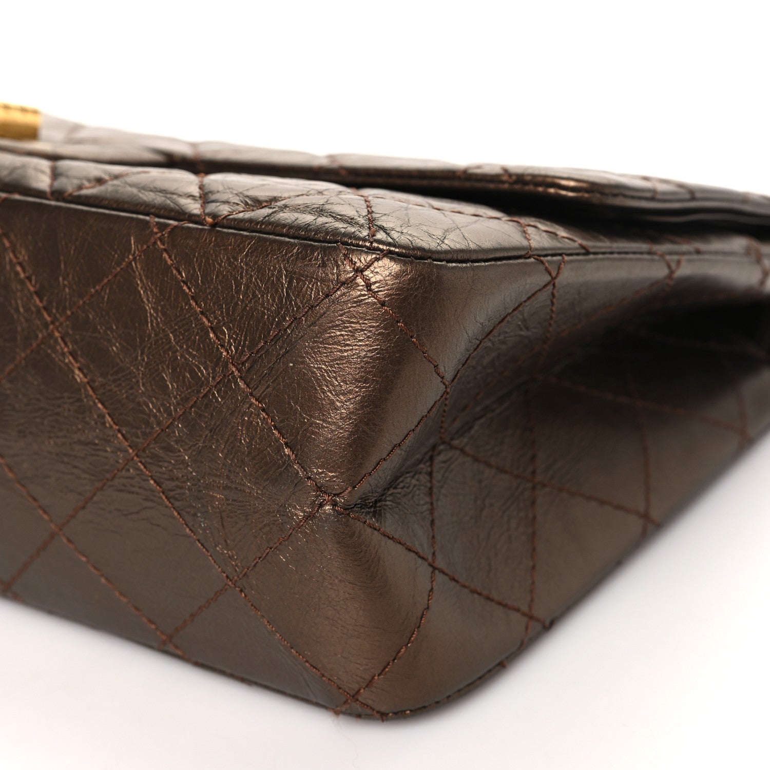 Chanel Metallic Aged Calfskin 2.55 Reissue 226 Flap Bronze 10 of 10